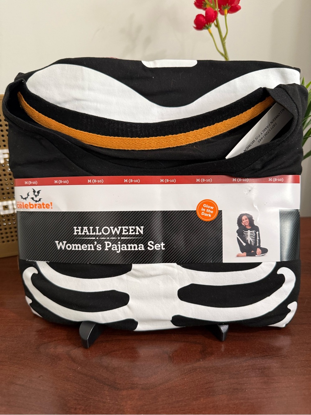 New Way to celebrate women’s  Halloween Skeleton Pajama Set - Medium